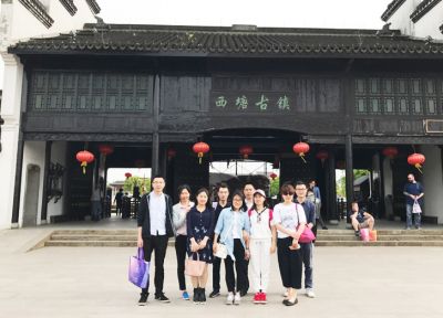 Visiting a famous old town around Hangzhou